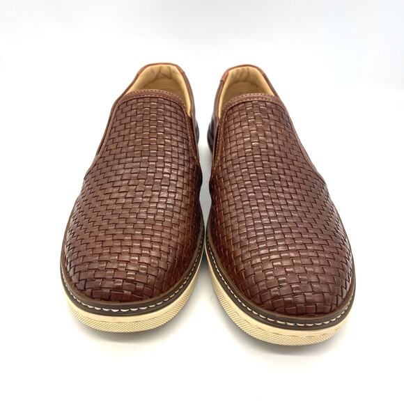 Johnston & Murphy McGuffey Men\'s Brown Woven Slip-On Leather Shoes Size 9.5 main image 7